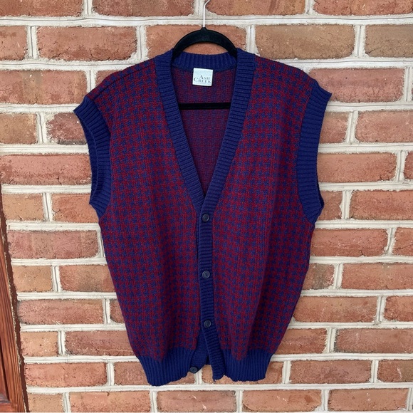 Men’s unisex vintage  sweater vest. Grandpa vibes.  Aprox size XL - Picture 6 of 7